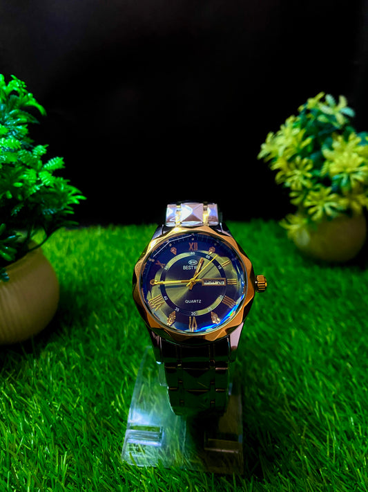 BestWin Royal Blue Chain Watch
