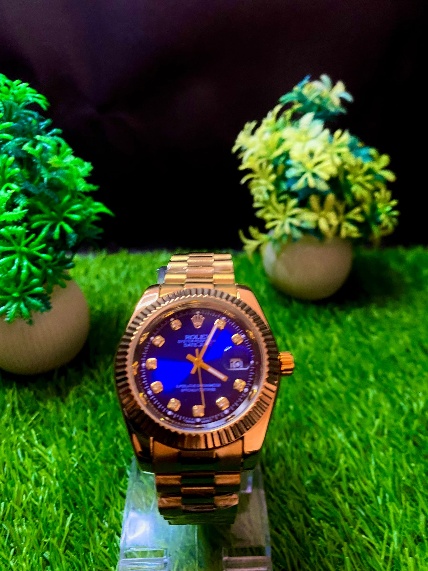 Rolex Premium Watch – Blue Dial | Bronze Edition
