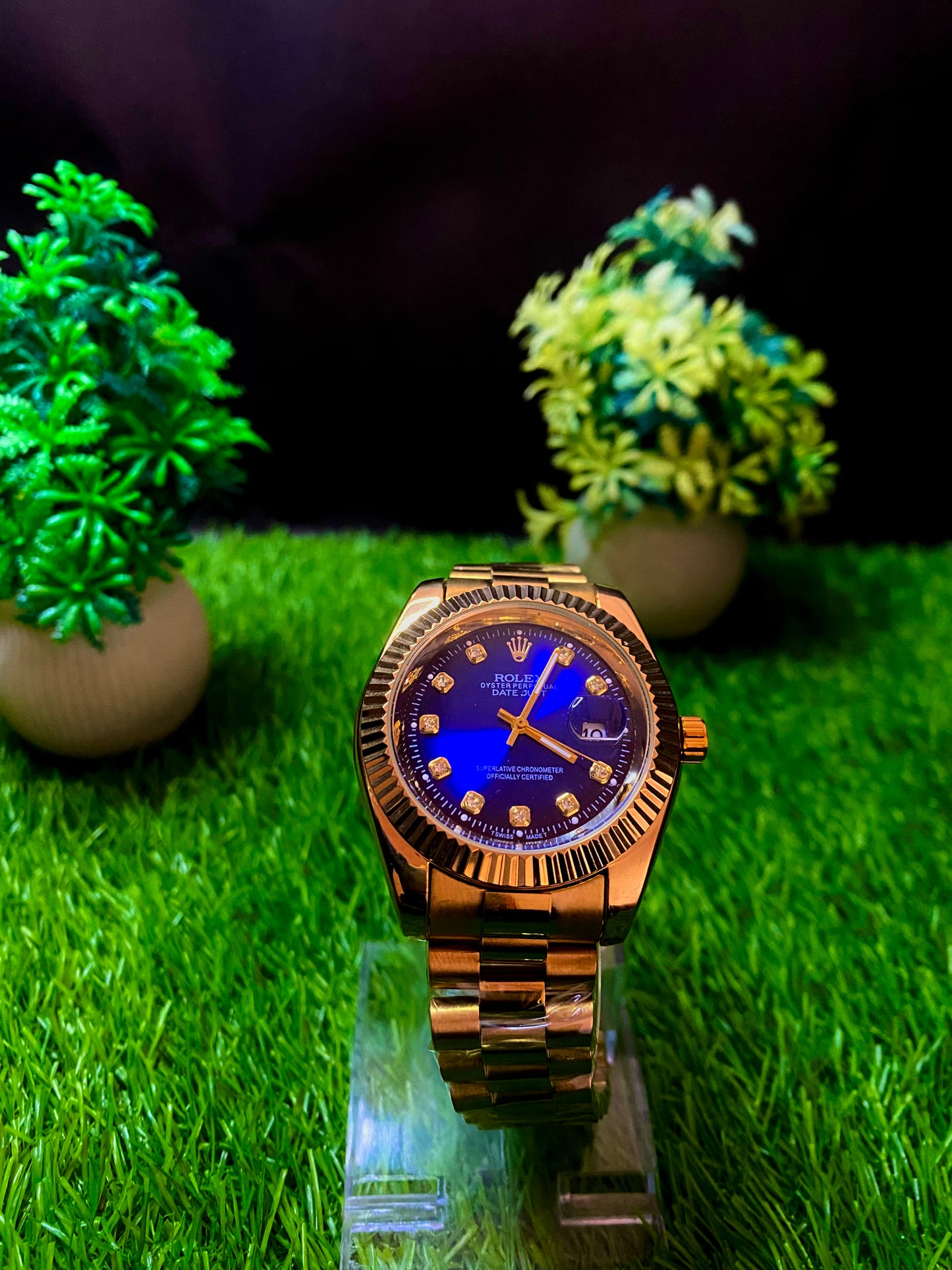 Rolex Premium Watch – Blue Dial | Bronze Edition