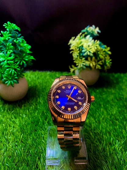 Rolex Premium Watch – Blue Dial | Bronze Edition